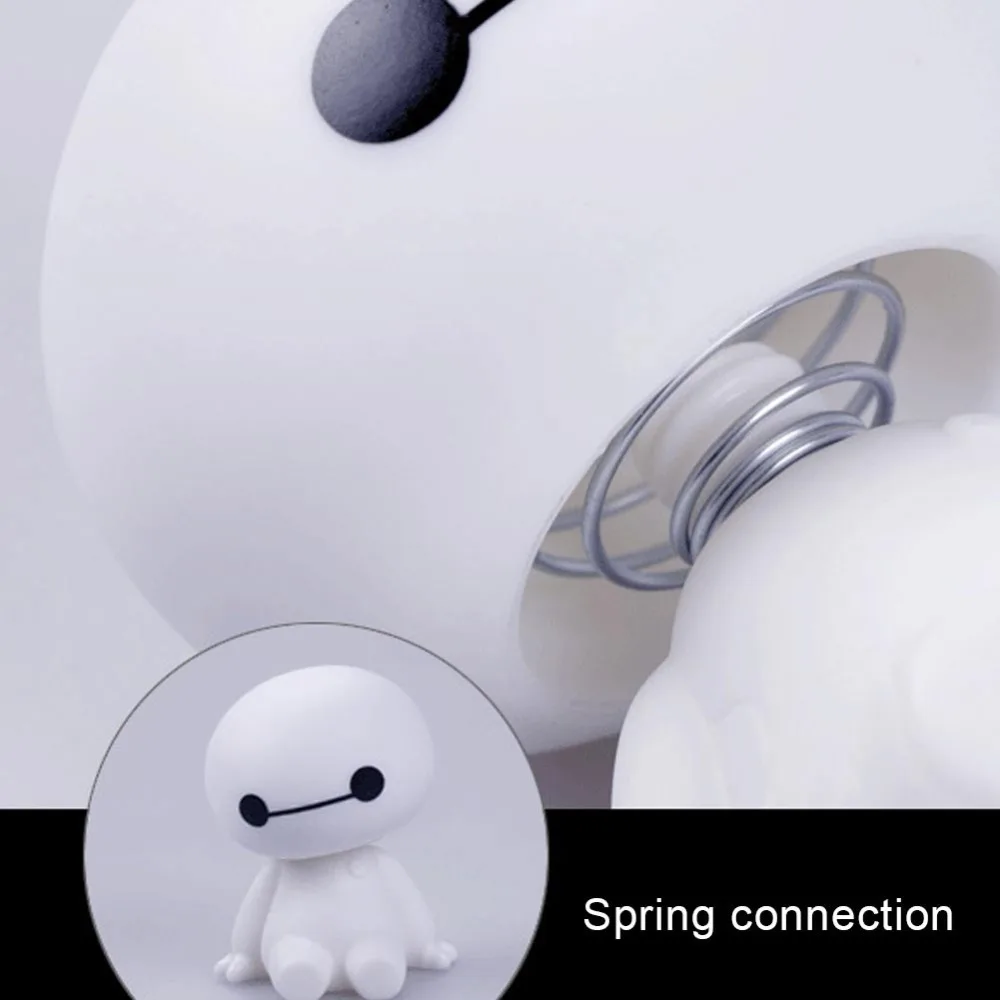Горячая Распродажа, все новые мультяшный робот Baymax, качающаяся голова, фигурка автомобиля, украшения, куклы, игрушки с/без основания
