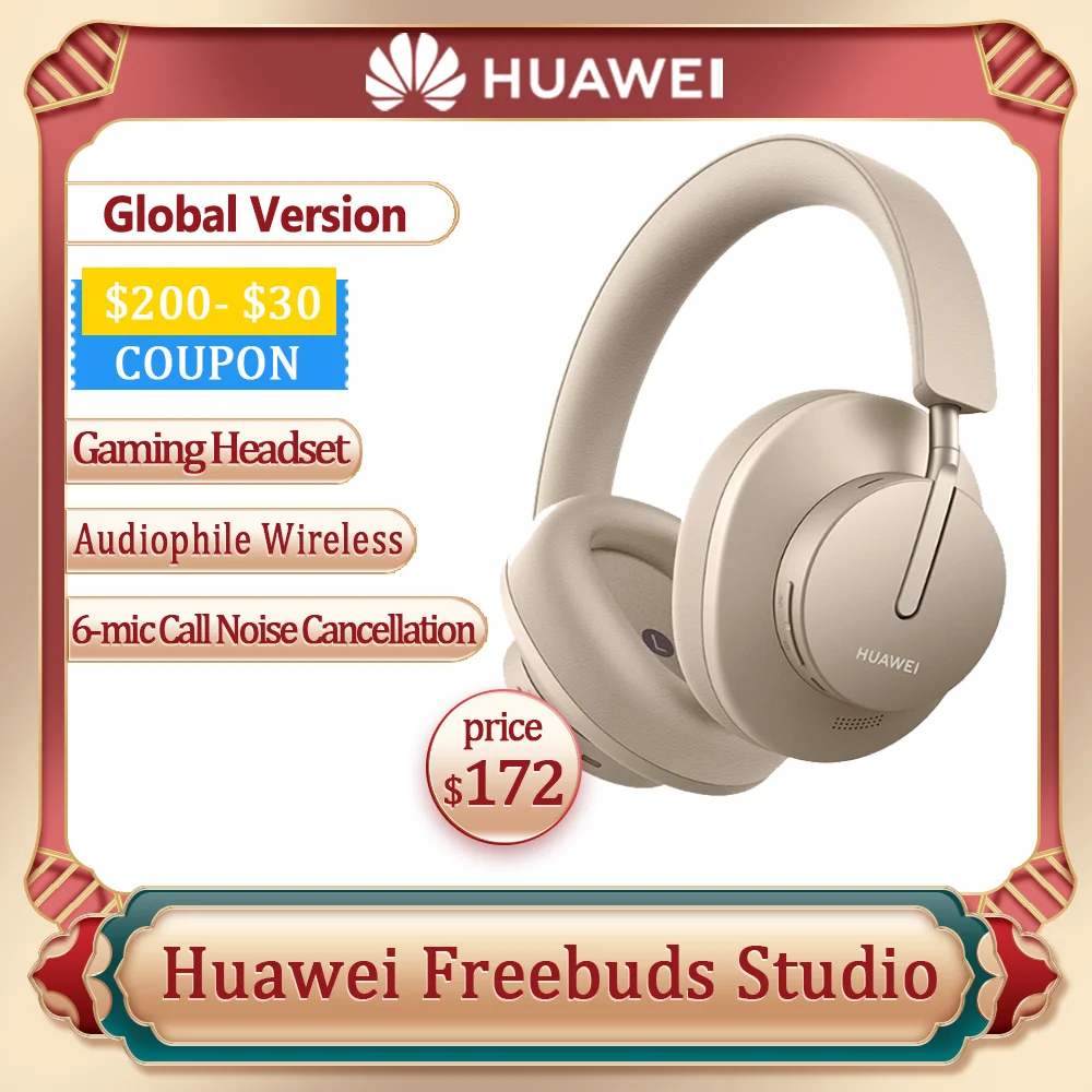 Наушники Безпроводные Huawei Freebuds Studio Глобальная Версия Audiophile Микрофон