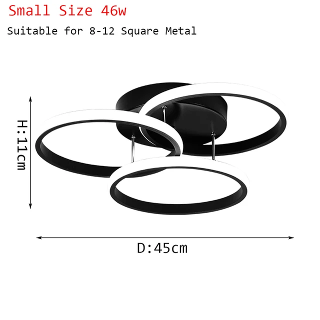 Modern Led Dimmable Ceiling Light Fitting with Remote Control Flush