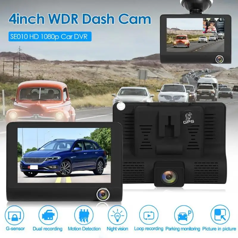 VODOOL L431 Russische Version 3 Objektiv Auto DVR Kamera 4