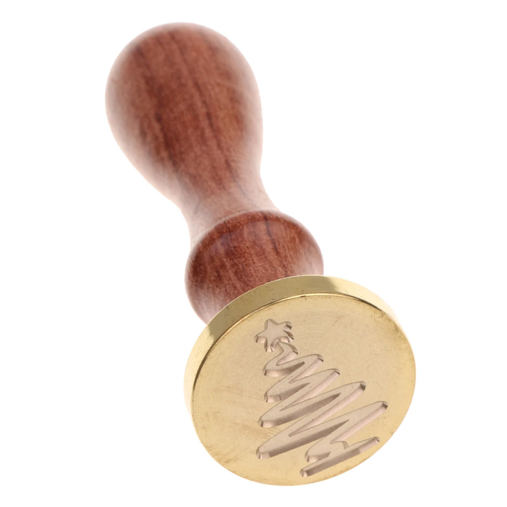 Retro Sealing Wax Xmas Tree Design for DIY Wedding Cards Picture Logo Xmas Gift #14 for Invitations Gift Wrapping Festival Cards