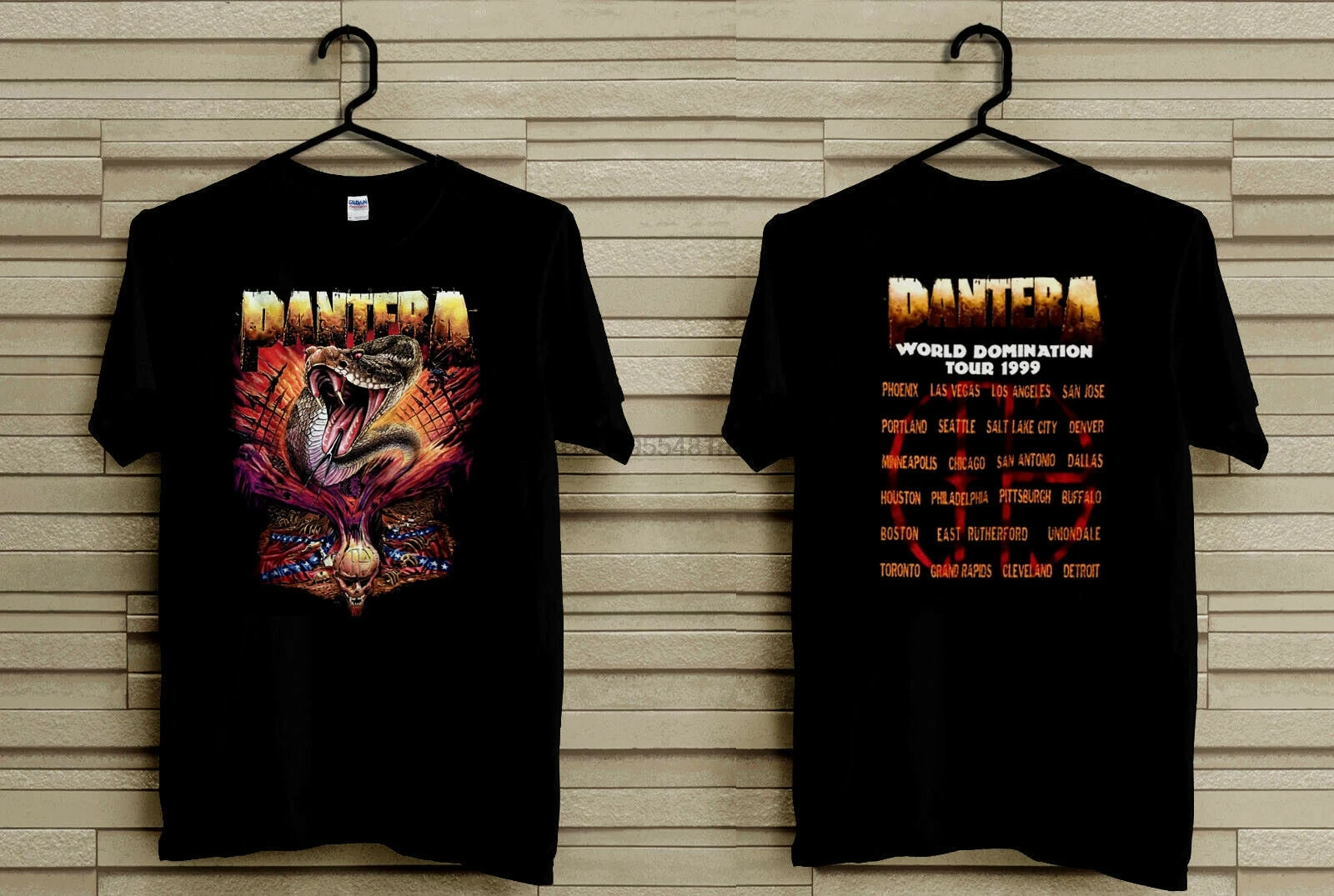Винтажная Футболка Pantera 1999 Vtg металлическая футболка с надписью Tour Snake Winterland |