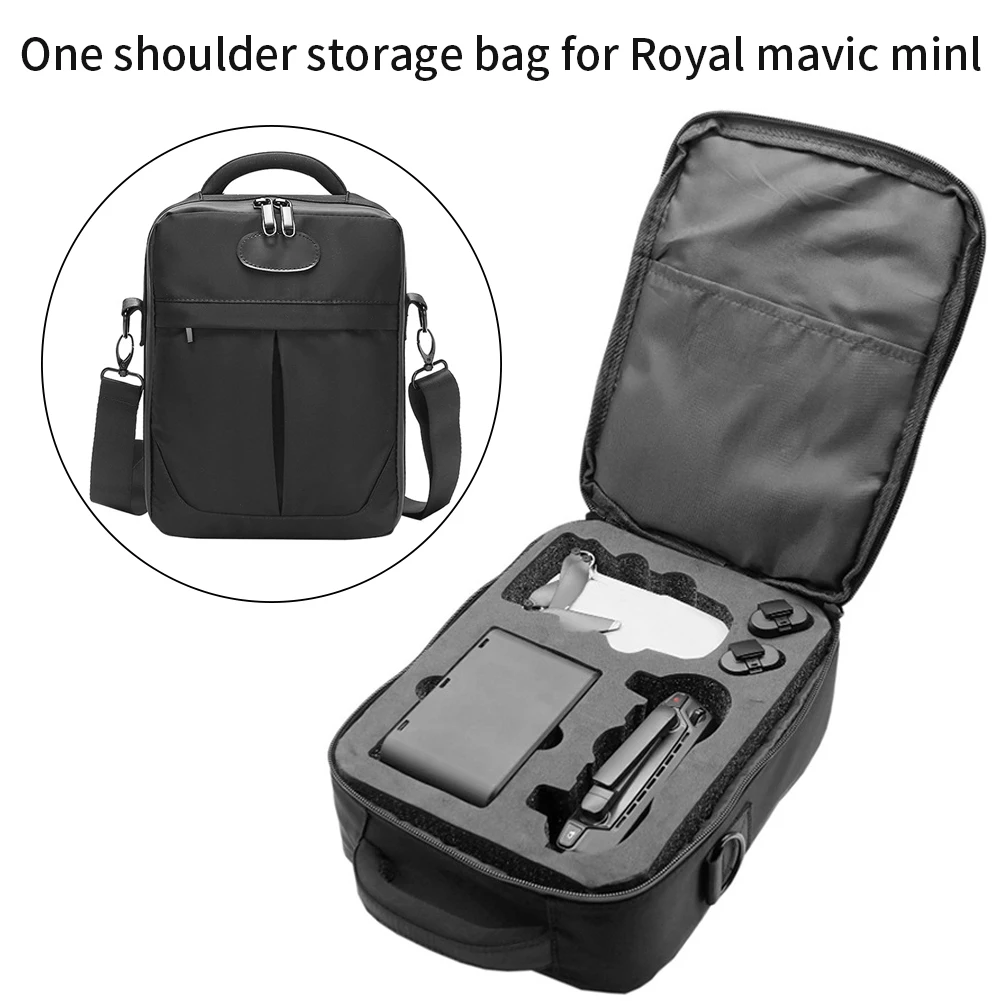 Buy One Shoulder EVA Shockproof Storage Box Travel Drone Bag Solid Carrying Case Handheld Portable Hard Shell For DJI Mavic Mini