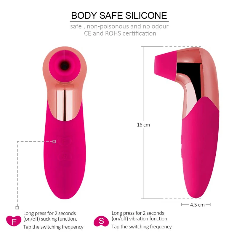 Koop 2in1 Vrouwelijke Tepel Vibrator Tong Vibrator Tepel Sucker Clitoris Tepel Vibrator Clit Sucker Clitoris Speeltjes Voor Vrouw S307