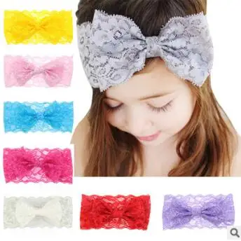 Bandas de Cabeça do Bebê Lote Faça Você Mesmo Simples Multi Rendas Unilateral Bowknot Flores Headbands Hair Styling Ferramentas Acessório Ha1024 120 Pçs –