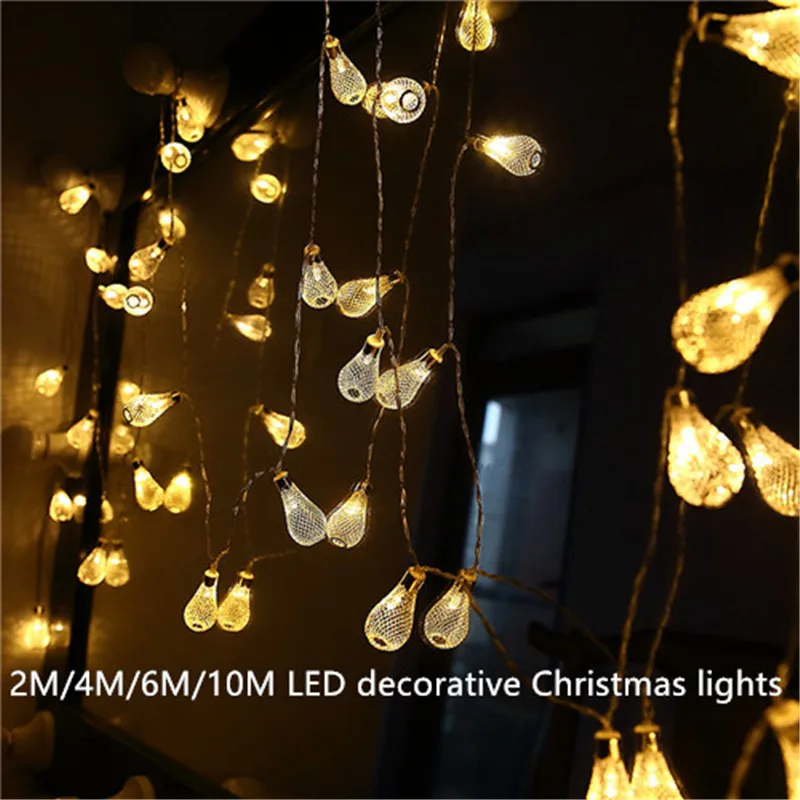 

2M/4M/6M/10M LED String Christmas Decorations Outdoor Night Light Bedroom Decoration Lamp Beads With Battery USB Plug
