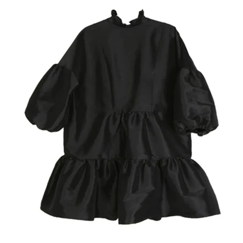 New Women's Dress Solid Color Cotton Casual Wild Ladies Fashion Spring Women Clothing | Женская одежда