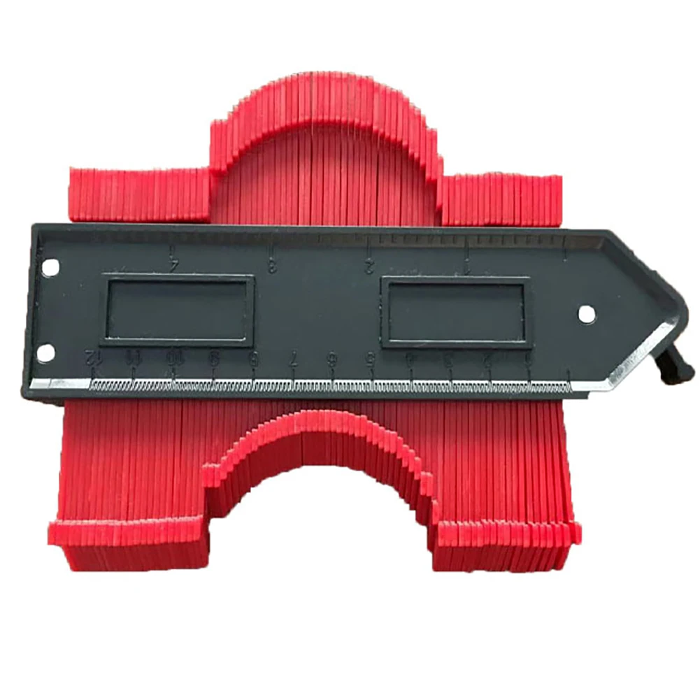 

5inch Locking Multi-functio Contour Gauge Profile Tool Edge Shaping Wood Measure Ruler Laminate Tiles Gauge Profile Tool