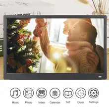 15,6 дюймовый HD цифровой фотоальбом рамка 16:9 соотношение сторон экрана музыкальный видеоплеер с пультом дистанционного управления бизнес фестиваль подарок