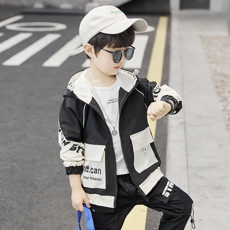 

2020 Spring New Style Jacket BOY'S Big Boy Casual Versatile Ridge Article Mixed Colors Coat 1855-d89