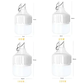 

Lamp Bulb USB with Clips Light Market Lighting Indoor Outdoor Dusk To Dawn Rechargeable LED Bulb Camping Auto Smart Tent
