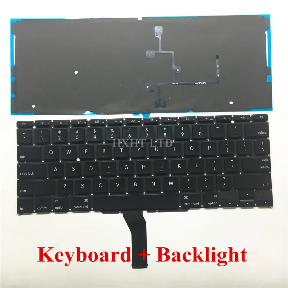 A1370 A1465 нам американская клавиатура с подсветкой для Macbook Air 1" A1370 A1465 Клавиатура ноутбука 2011 2012 2013 года - Цвет: KB with BL