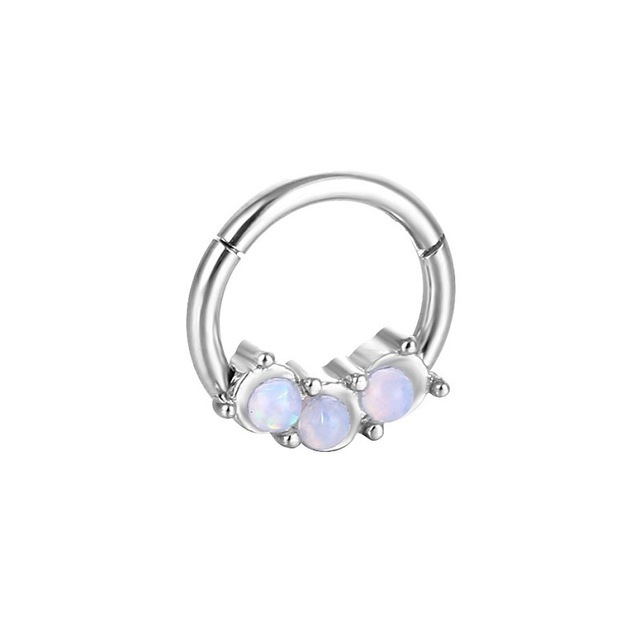 Nose Piercing Ring Nase Septum Piercing Ring Titanium Steel Nariz Piercing Ear Cartilage Tragus Goth Piercing Nez Opal