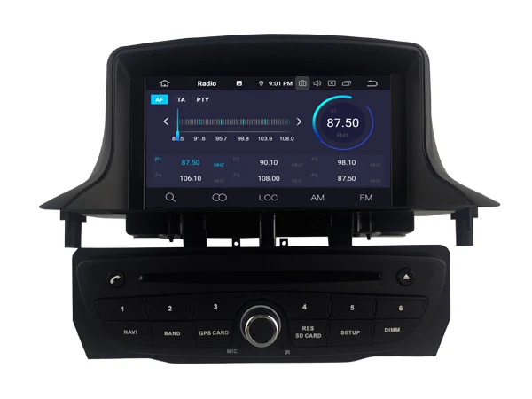 Best RUISO 4g+64g 8-Core Car DVD Player Android 9.0 for RENAULT Megane III  car multimedia auto stereo 1080P gps wifi dvr dab obd ips 19