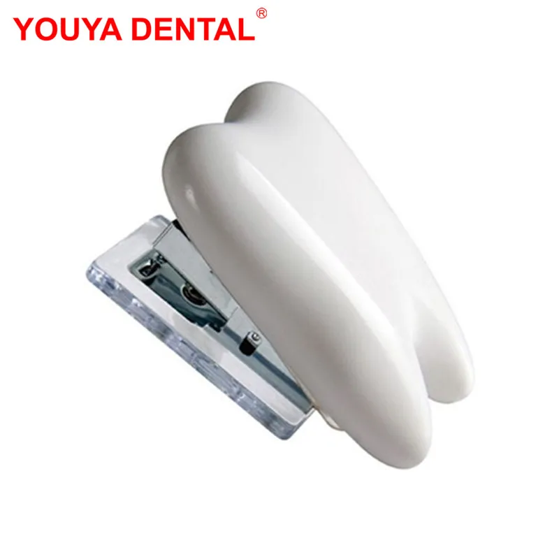 수동 치아 모양 스테이플러 크리 에이 티브 스테이플러 휴대용 책 종이 스테이플링 기계 학교 사무용품 치과 치과 선물