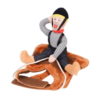 

Halloween Funny Dog Cat Clothes Pet Riding Material Dress Role Play Cat Pet Supplies Medium Dog Christmas Costume