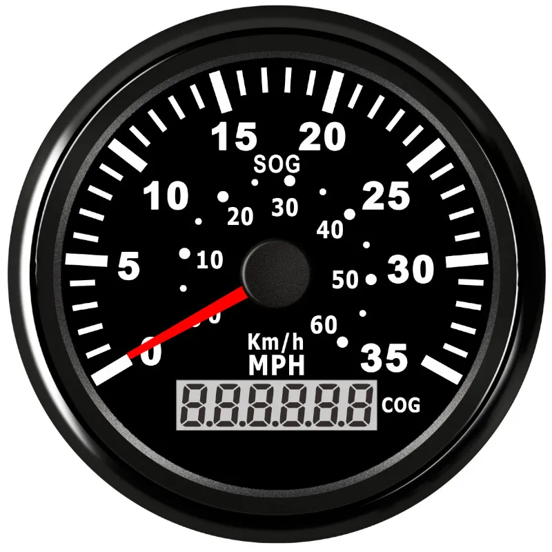 60KMH gps измеритель скорости цифровой водонепроницаемый 35MPH измеритель скорости подходит для автомобиля лодки мотоцикла с подсветкой датчик скорости 12 В/24 В