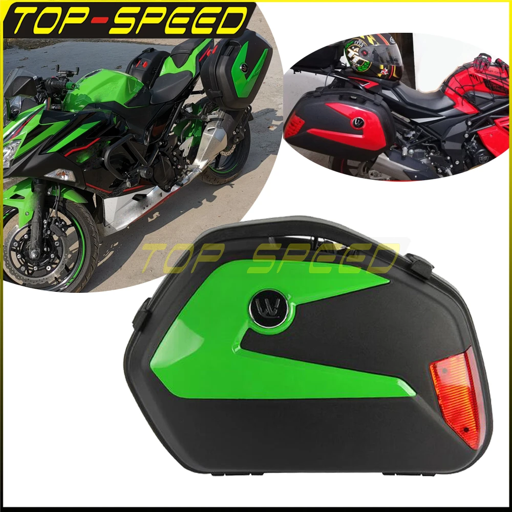 Caja lateral para motocicleta, Maleta de plástico para Kawasaki Ninja 6R 10R ER6N 6F, 20L, Street Sport, 2x| -