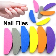 10 шт полумесяц полированный брусок шлифовальный буферный блок скрабы палочка пилочка для ногтей профессиональный маникюр Дизайн ногтей Педикюр Инструменты