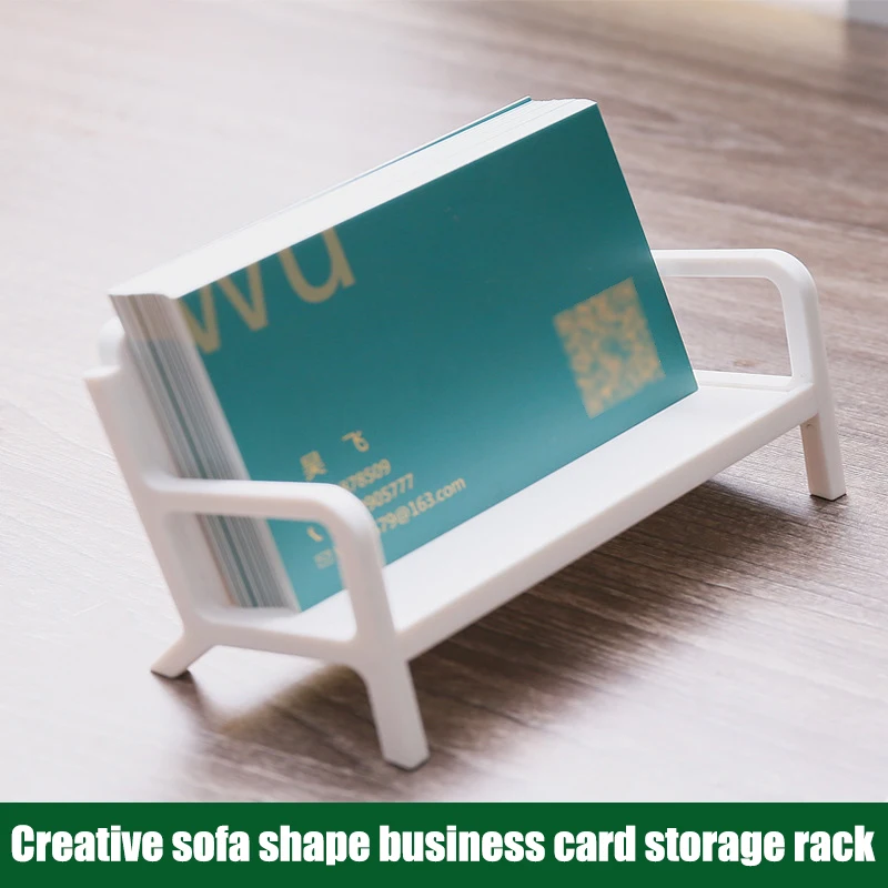 Funda de tarjeta de negocios de estilo Simple, soporte de tarjeta de llamada de sofá, Tarjeta De Nombre moderna, regalo ornamental para mesa de oficina