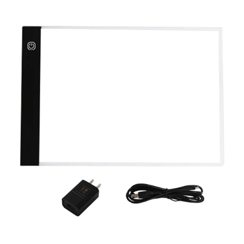 Dimmable A4 Size Led Light Pad Tablet Eye Protection Copy Board Diamond Embroidery Drawing Kids Gifts US Plug |