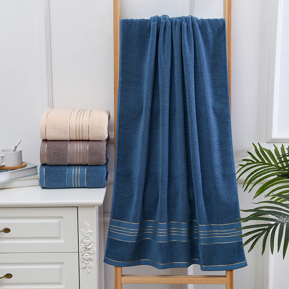 

Phnom Penh Cotton Bath Towel 70*140 Hotel Pure Plain Color Thicken Soft Absorbent Adult Household Bath Towel Couple Beach Towel