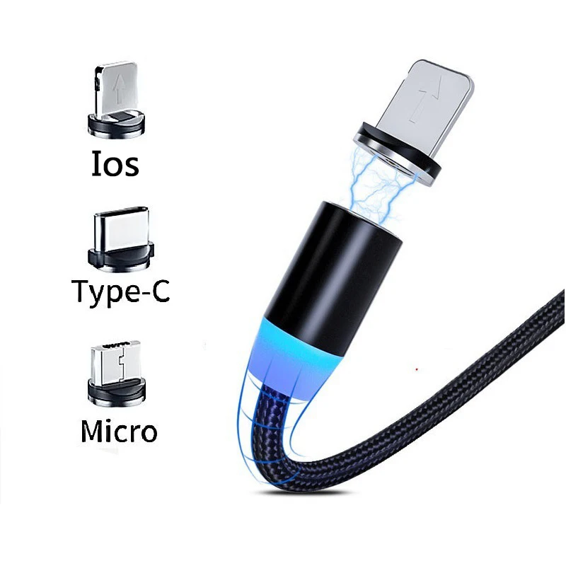YOBWIN Магнитный Micro USB кабель для iPhone Samsung Android мобильный телефон Быстрая зарядка Type C