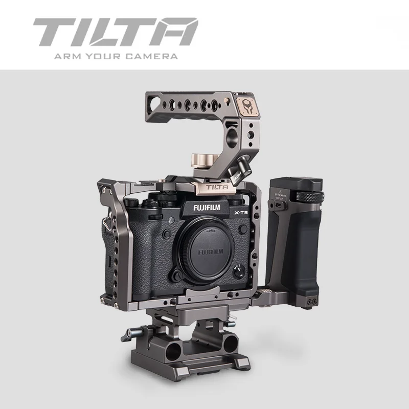 

NEW TILTA DSLR Camera Cage Rig for Fujifilm X-T3 X T3 Camera Handle Grip fujifilm xt3 Cage Accessories VS SmallRig