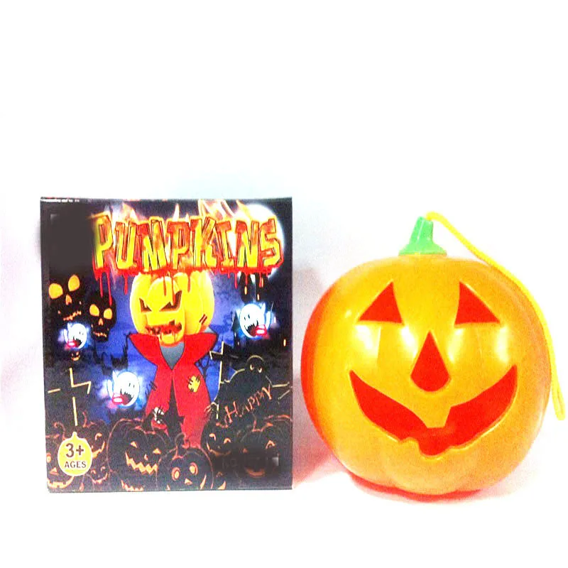 

New Style Halloween Pumpkin Lamp Hand Pumpkin Lantern with Sound Pumpkin Children Shining LED Trick Decoration Play