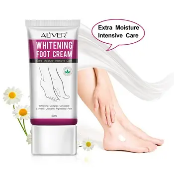

New 50ml Whitening Foot Cream Moisturizing Treatment Hydrating Nourishing Lightens Unevenly Pigmented Feet Care Lotion