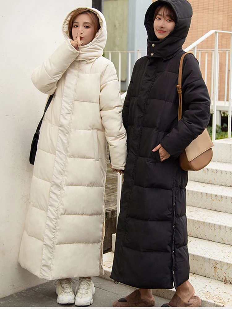Kbat-女性用の防水コットンパーカー 秋冬服 フード付き 厚くて暖かい 韓国のファッションコート 特大の防寒着 2022 Kbat-女性用の厚手のダウンパーカ,フード付きウィンターコート