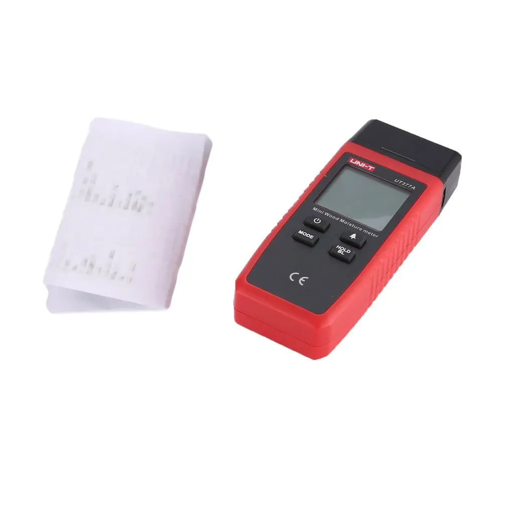 

UNI-T UT377A Digital Wood Moisture Meter Hygrometer Humidity Tester for Paper Plywood Wooden Materials LCD Backlight