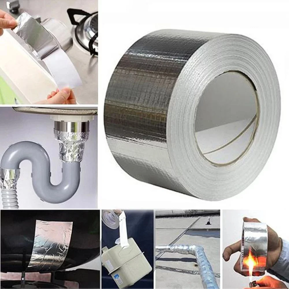 Aluminum Foil Tape Repair Tape Super Waterproof Butyl Rubber Strong