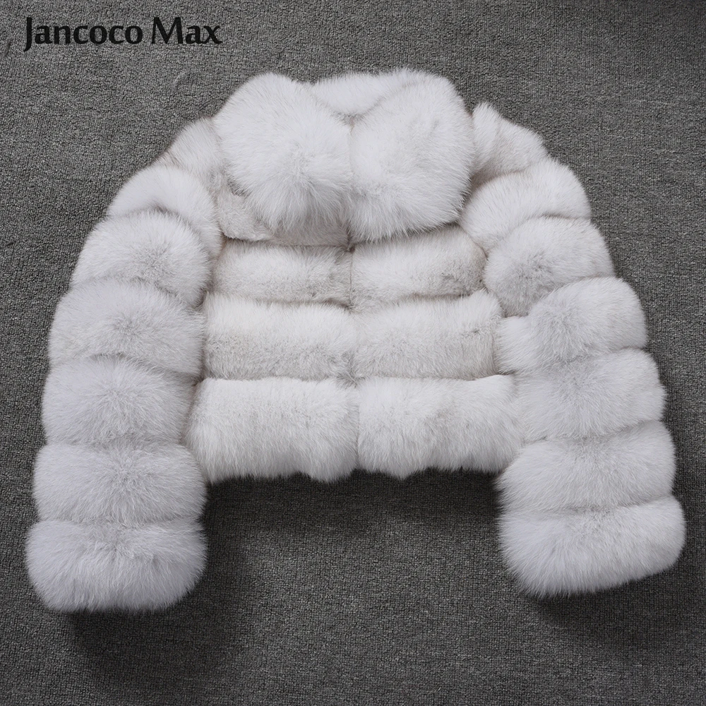 Jancoco Max, Новое поступление, куртки из натурального меха, женская мода, Лисий мех, короткие пальто, зимнее пальто, женская меховая верхняя одежда S7636