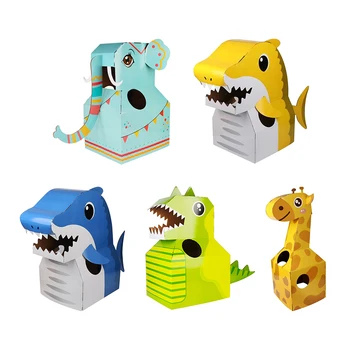 

Kids DIY Wearable Carton Clothes Handmade Kindergarten Performance Clothing DROPSIPPING