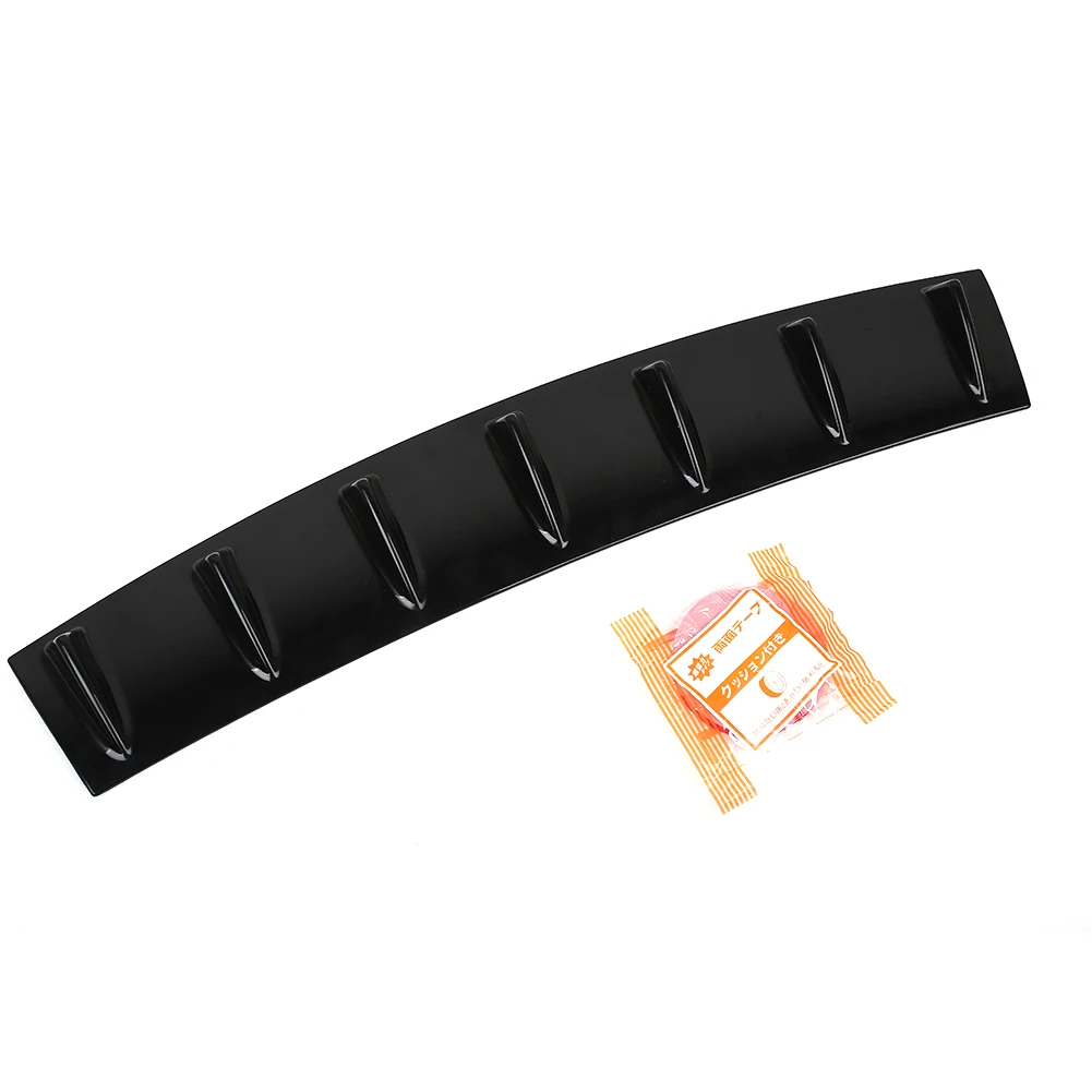 Shark Fin Spoiler Rear Bumper Deflector ABS Chassis Diffuser Spoiler Diversion Airflow Car Parts 7 Wing Lip Universal