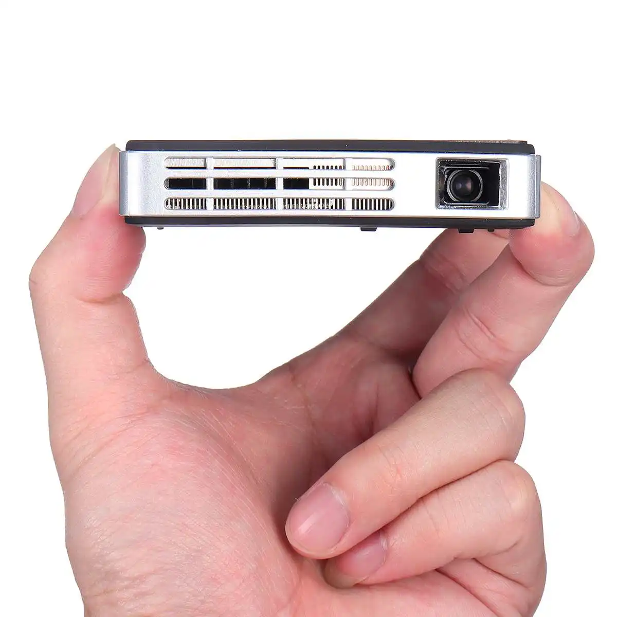 Мини карманный проектор Wi-Fi для bluetooth динамиков HD DLP светодиодный 1080P Android USB/TF
