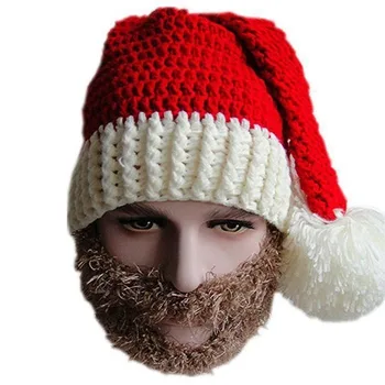 

2019 new trend hand-woven Christmas hat Santa Claus Christmas hat Christmas gift New Year hat Christmas decoration
