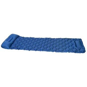 

Waterproof Pump With Pillow Backpacking Portable Folding Bed Beach Outdoor Camping Inflatable Sleeping Mat Hiking Ultralight