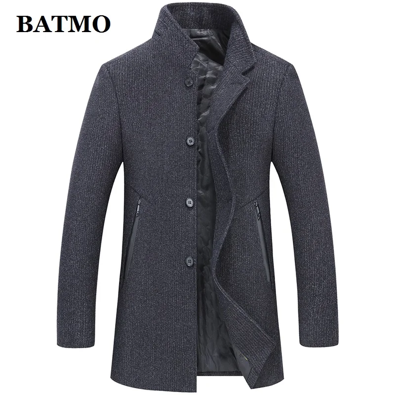 BATMO/Новое поступление, зимний высококачественный шерстяной Тренч для мужчин, мужские шерстяные повседневные куртки, большие размеры M-4XL 893
