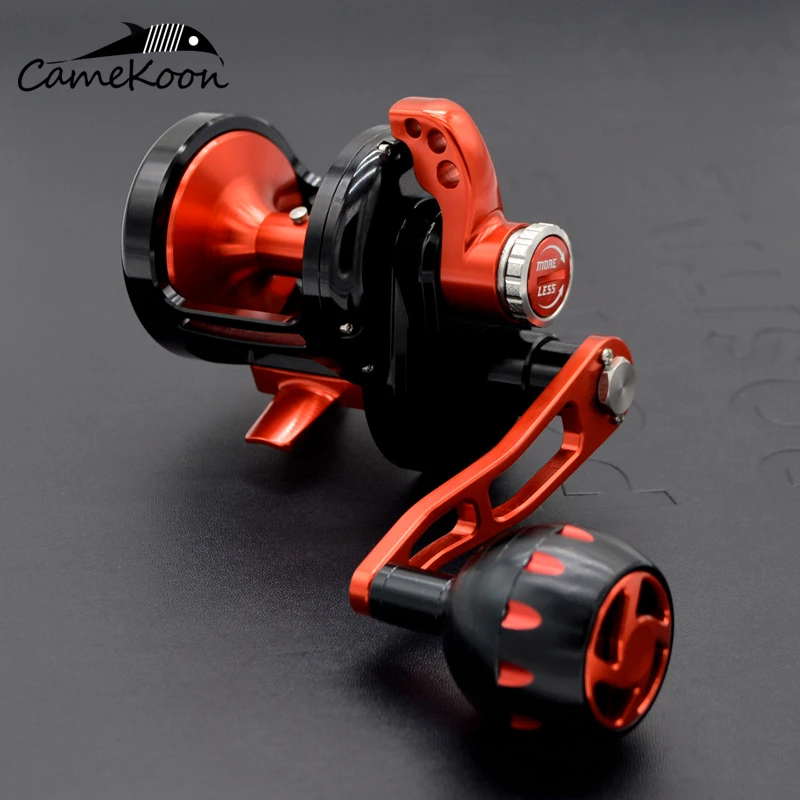 CAMEKOON Trolling Reel up to 35kg Lever Drag 6.3:1 Offshore 
