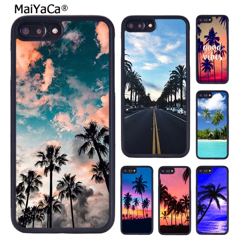 MaiYaCa New CALIFORNIA PALM TREES Phone Case Cover For iPhone 5 6 7 8 plus 11 12 13 Pro X XR XS max Samsung S6 S7 S8 S9 S10 | Мобильные