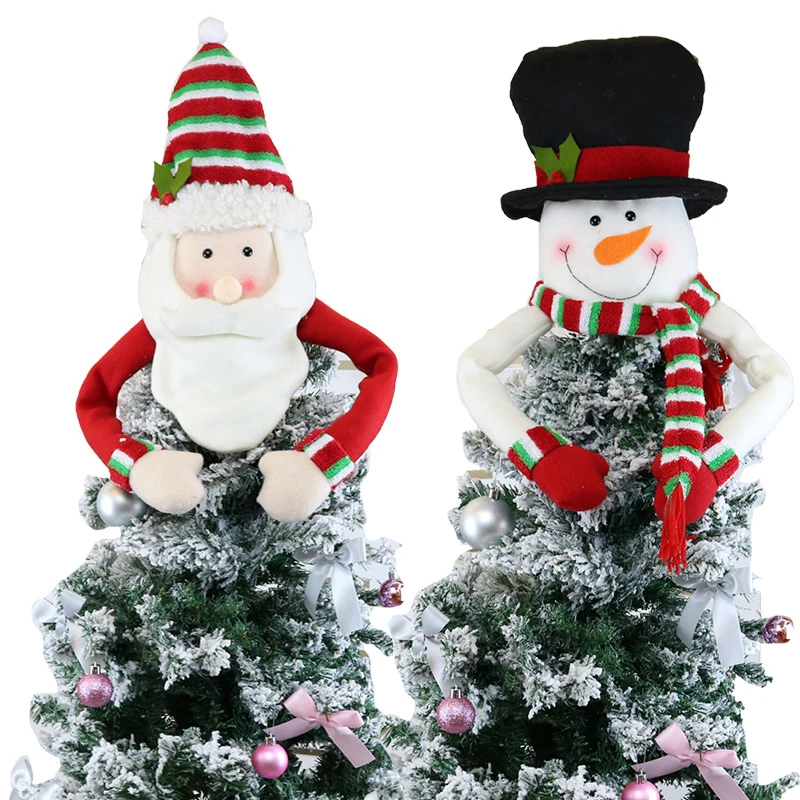 

with Hand Snowman Tree Topper Non-Woven Lovely Christmas Tree Toppers Celebration Ornament Cartoon Christmas Tree Decoration