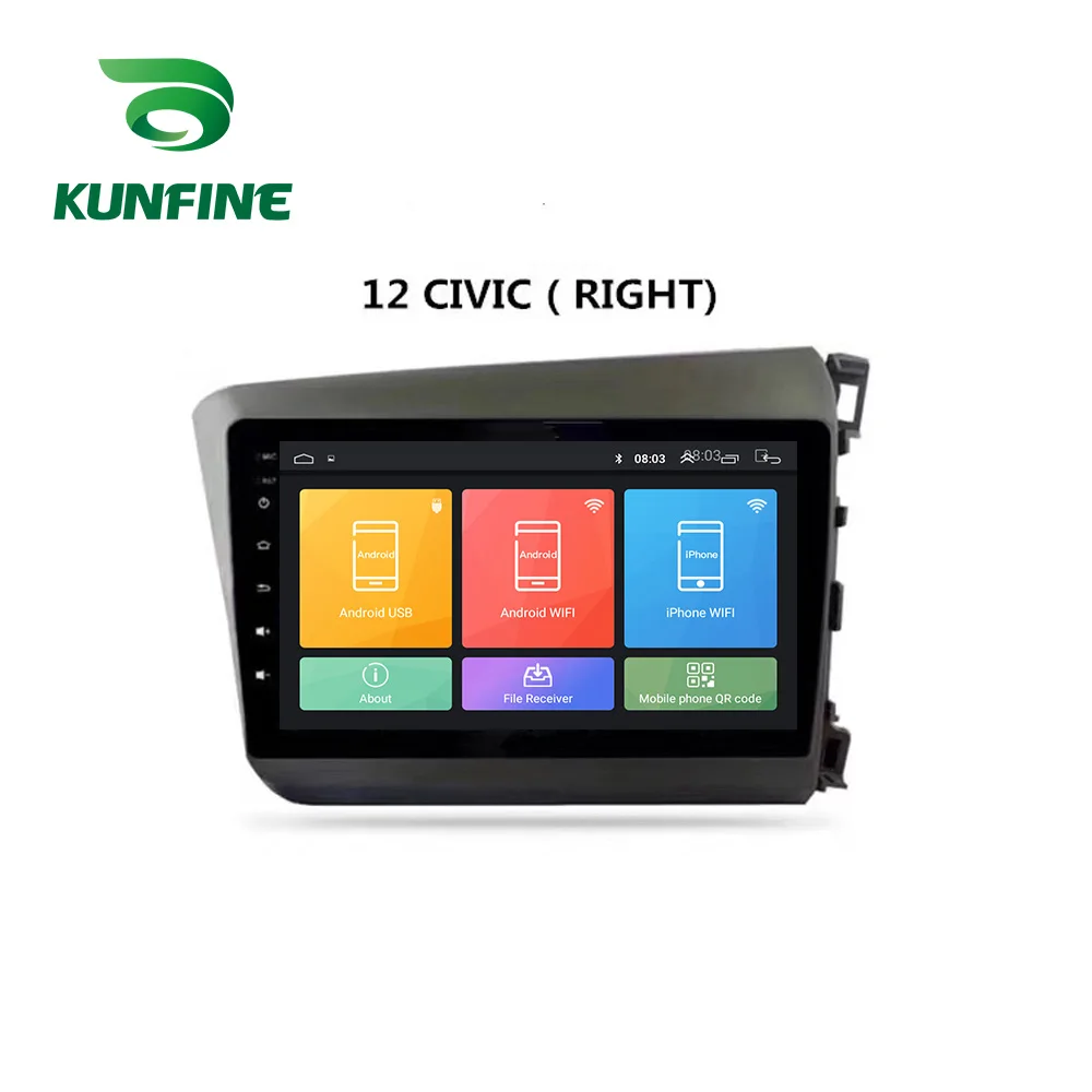 Android Car DVD GPS Navigation Multimedia Player Car Stereo For Honda CIVIC RIGHT 2012 2013 2014 2015 Radio Headunit6