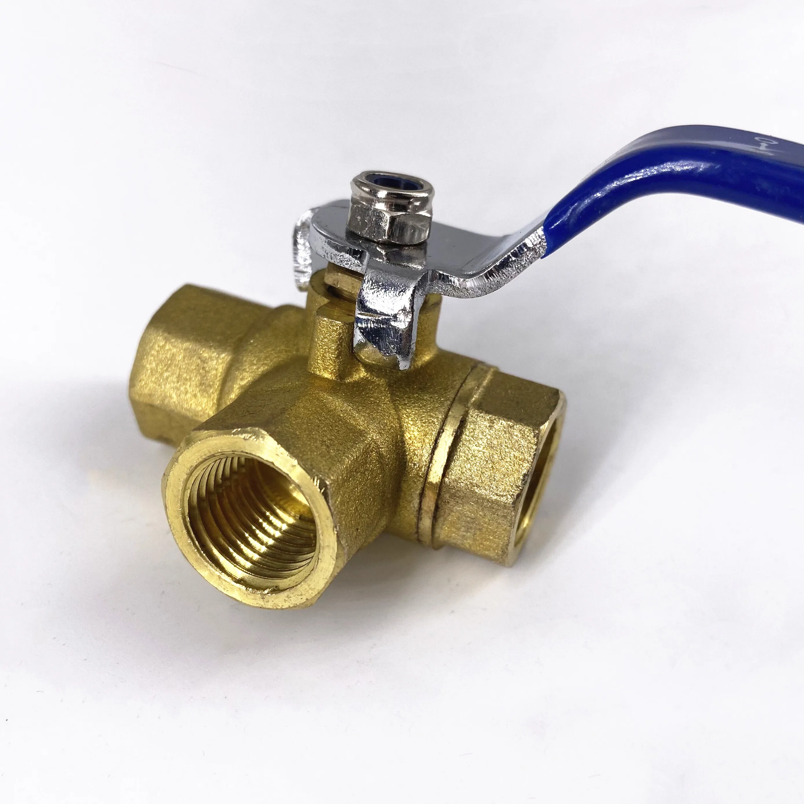 1/4 &quot3/8&quot 1/2 &quot3/4&quot 1 &quotBSP внутренняя резьба латунный полнопортовый L-порт 3 Way