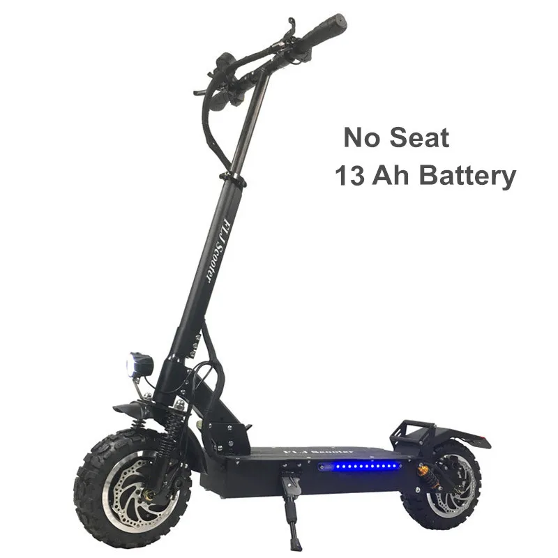 FLJ 11 дюймов внедорожный Электрический скутер для взрослых 60 в 3200 Вт Мощный складной электрический велосипед складной hoverboad велосипед самокаты - Цвет: 13Ah No Seat