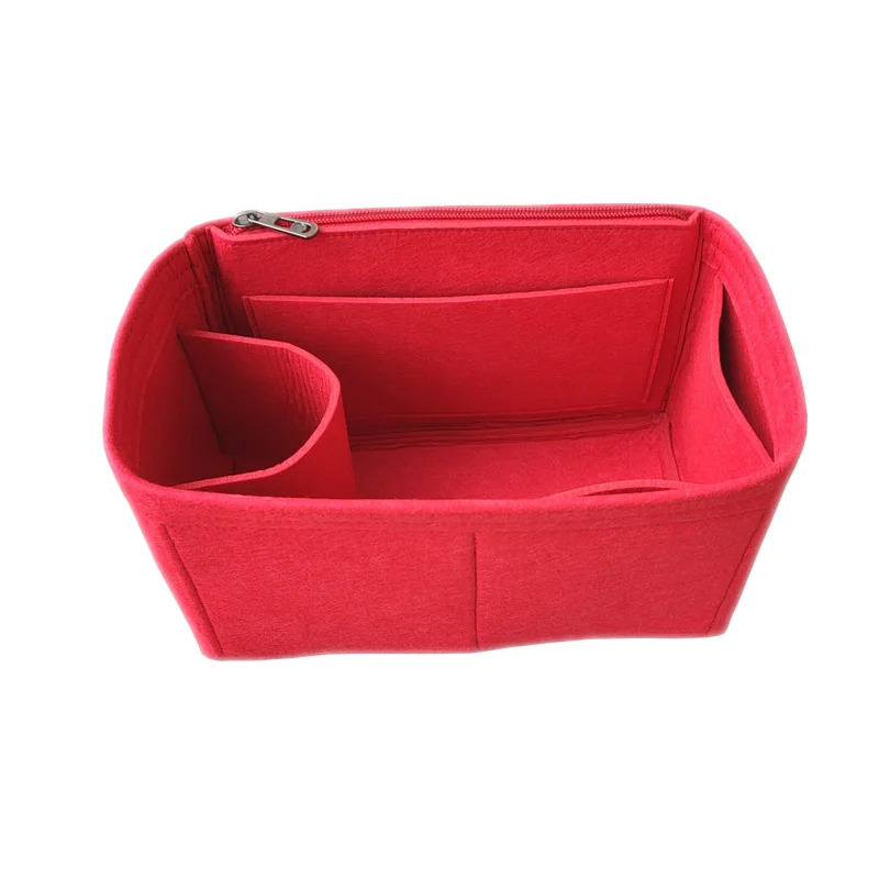 side-zip red 34 Для H LINDY 26 30 34 фетровая сумка-Органайзер для макияжа сумочка-органайзер для путешествий внутренняя портативная косметичка оригинальные сумки для организации - Цвет: side-zip red 34