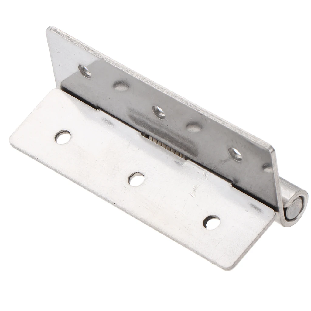 

Stainless Steel Spring Door Hinge Automatic Closing Adjustable Silver