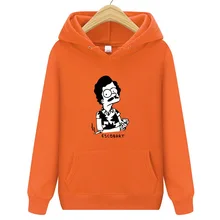Толстовки ESCOBART Simpson, мужская толстовка с капюшоном, женские свитшоты, негабаритный черный цвет, Осень-зима, хип-хоп, мужские толстовки, толстовка