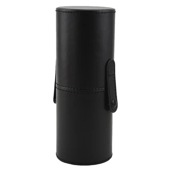 

Makeup Brush Holder PU Leather Cosmetic Cup Case Pen Empty Storage Box Organizer
